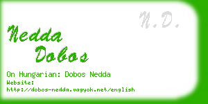 nedda dobos business card